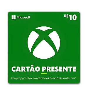 Gift Card Xbox 10 reais