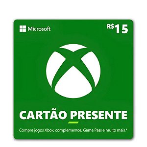 Gift Card Xbox 15 reais