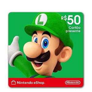 Gift Card Nintendo Switch 50 Reais