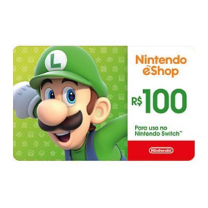 Gift Card Nintendo Switch 100 Reais
