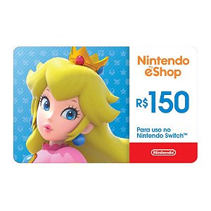 Gift Card Nintendo Switch 150 Reais