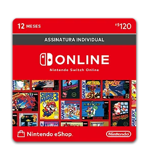 Assinatura Nintendo Switch 12 Meses