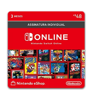 Assinatura Nintendo Switch 3 Meses