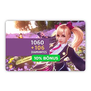 Gift Card Free Fire 1060 diamantes + 10% de Bônus