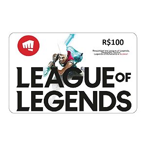 Gift Card Riot League of Legends 100 Reais