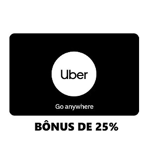 Gift Card Uber 100 reais