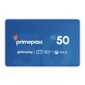 Gift Card Primepass Cash 50 reais