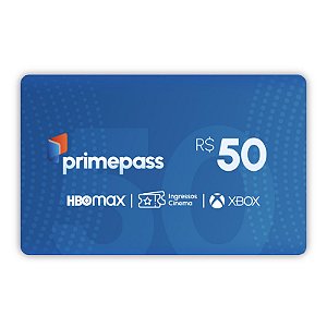 Gift Card Primepass Cash 50 reais