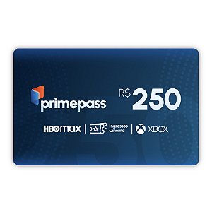 Gift Card Primepass Cash 250 reais