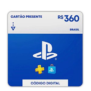 Gift Card Playstation 360 reais