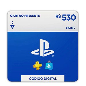 Gift Card Playstation 530 reais