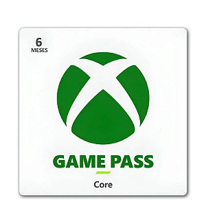 Assinatura Xbox Game Pass Core 6 Meses