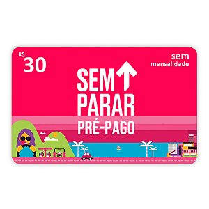 Sem Parar Pré-Pago 30 Reais