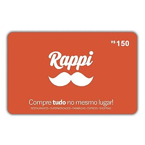 Gift Card Rappi 150 reais