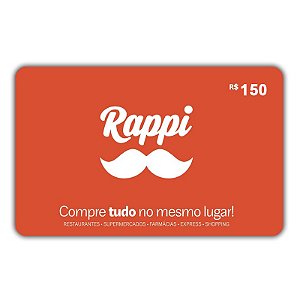 Gift Card Rappi 150 reais