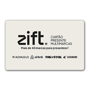 Zift Card Cartão Presente Multimarcas 250 reais