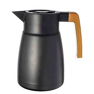 Garrafa Térmica Inox Jarra Ampola Vidro Café Quente Luxo 1L - Losanshop