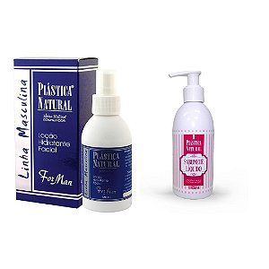 Plástica Natural Eloisa Medina Rejuvenescedor Facial For Man 120ml + 1 Sabonete Líquido c/ Colágeno 180ml