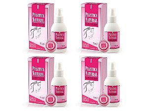 kit 4 loções Plástica Natural Eloisa Medina Rejuvenescedor Facial 120ml cada