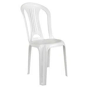 Cadeira Plástica Branca Multiuso Bistrô Empilhável Mor
