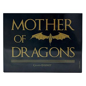 Quadro Decorativo Mother Of Dragons Metal Game Of Thrones