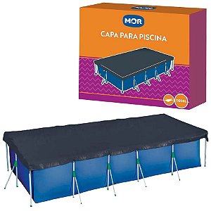 Capa P/ Piscina Premium Retangular 7.600L 2,36x4,72mt Mor