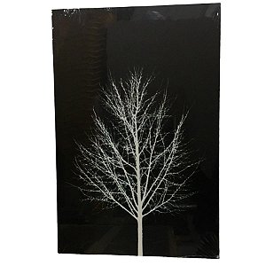 Quadro Decorativo Sem Moldura 20x30cm Árvore Branca Hugart