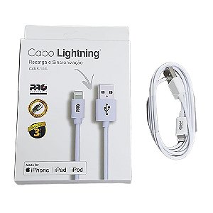 Cabo USB Lightning Iphone CAUS-100l ProEletronic