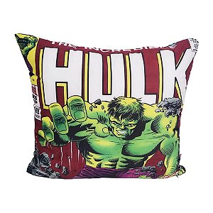 Almofada Hulk Ação 40x40 Produto Oficial Marvel