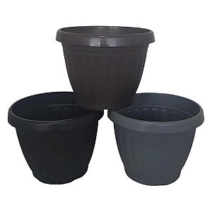 Vaso de Plantas Grego Redondo 9 Litros Color 23x29cm Ariplas