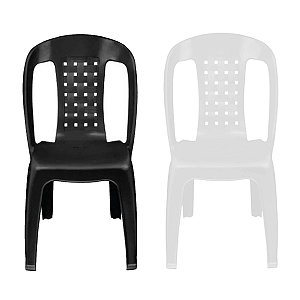 Cadeira De Plástico Empilhável Bistro Mor - Branco