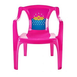Mini Cadeira Poltrona Infantil Plástica Maravilha e Aranha