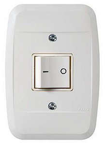 Interruptor Bipolar 10a 250v Com Placa Branco Pezzi