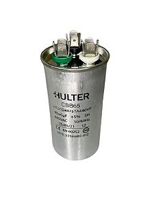 Capacitor Duplo 40+6 440V Terminal Metal Hulter