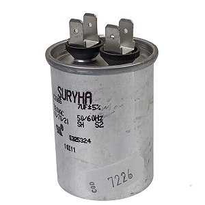 Capacitor 7Uf 380V Copo Alumínio Suryha