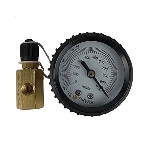 Kit Vacuômetro Analógico E Adaptador 1/4 Suryha