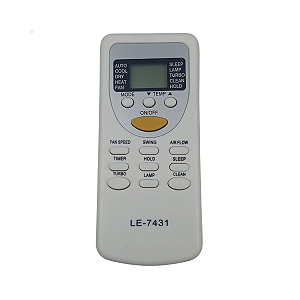 Controle Compatível Ar Condicionado Komeco York Rheem LE-7431