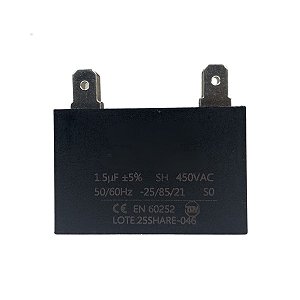 Capacitor 1.5Uf 450V Motor Ventilador