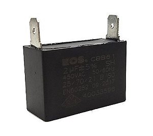 Capacitor 2Uf 450Vac Motor Ventilador