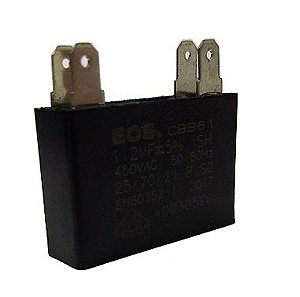 Capacitor 1.2 Uf 450Vac Motor Ventilador Eos