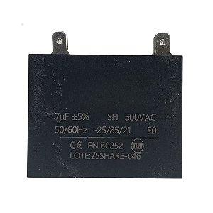 Capacitor 7Uf 550V Motor Ventilador