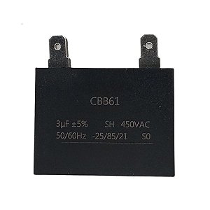 Capacitor 3Uf 450V Motor Ventilador