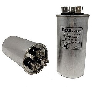 Capacitor 40+5 Uf 380V Copo Aluminio