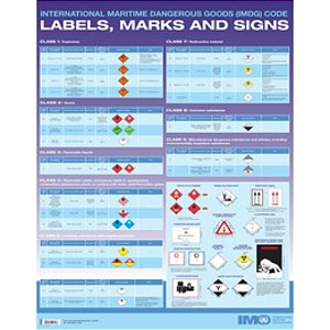 IMO-223E Poster: IMDG Code labels, marks and signs poster