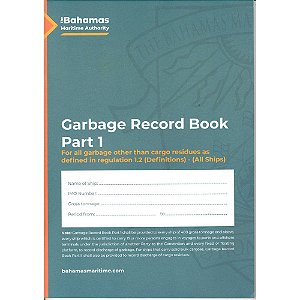 BAHAMAS Garbage Record Book Part I