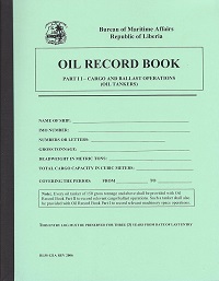 LIBERIA RLM-121A OIL RECORD BOOK (OIL TANKERS) PART 2