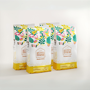 Kit com 4 Café Tradicional Moído Torra Escura 500g