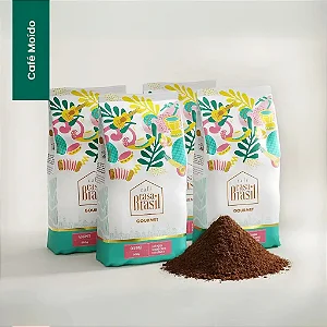 Kit com 4 Café Gourmet Torra Média Moído 100% Arábica 500g