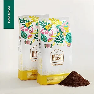 Kit com 2 Cafés Tradicionais Moídos 500g