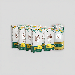 Kit com 8 Cafés Gourmet em Cápsulas + 1 Lata Edição Especial de Café Gourmet Moído 250g